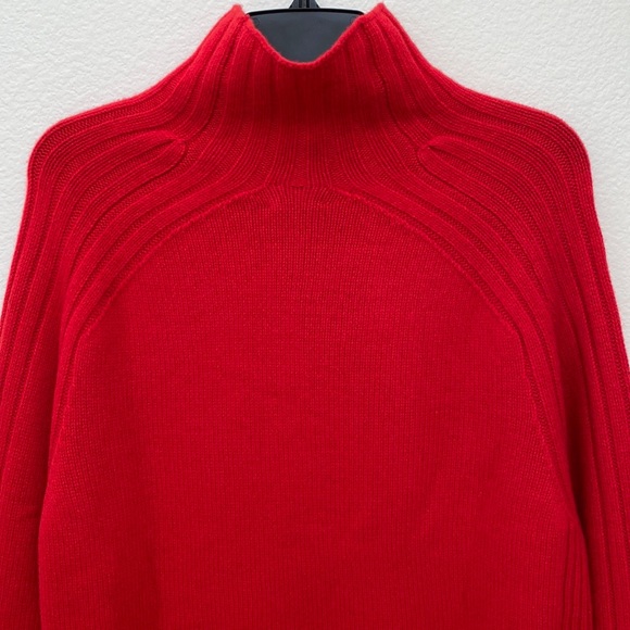 NWT🍁Polo Ralph Lauren Wool Cashmere Blend Pullover Red Turtleneck Sweater- Sz M - Picture 9 of 15